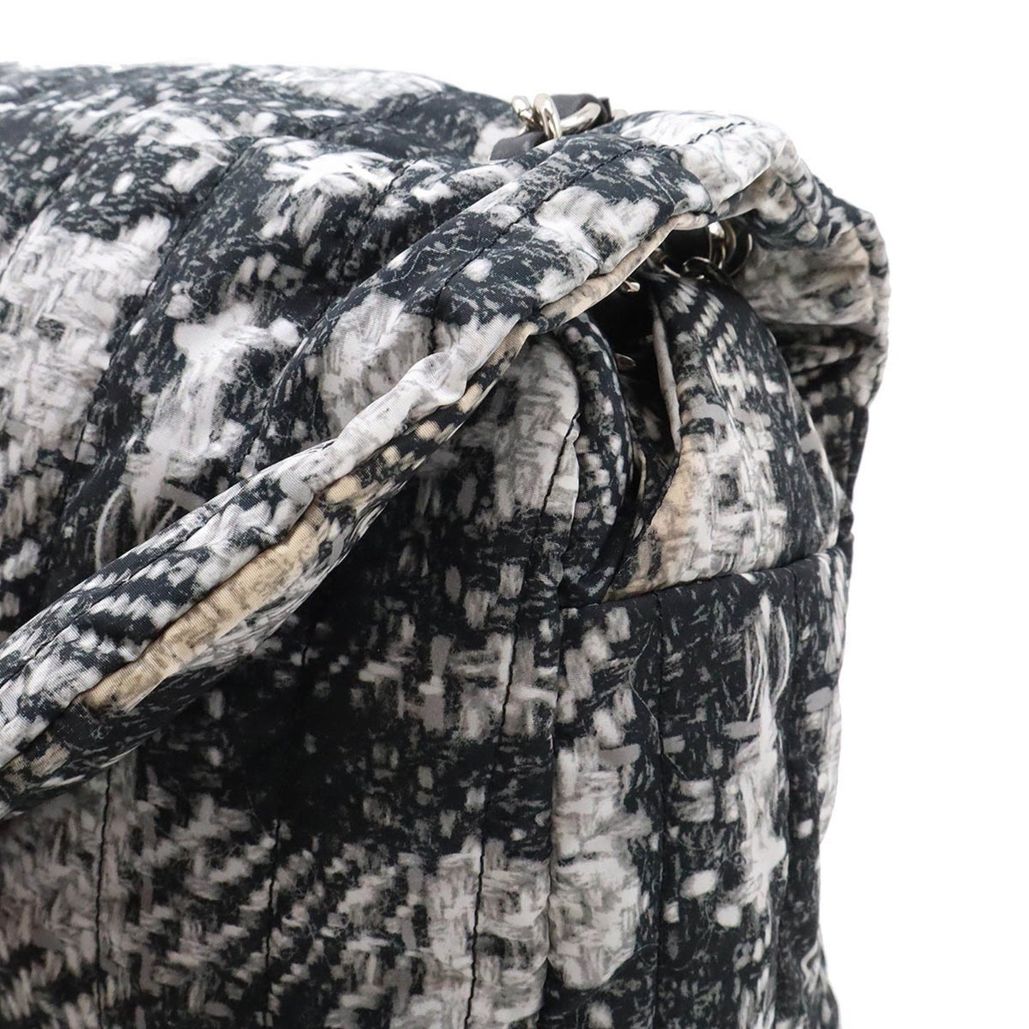 Chanel Gray Tweed Single Flap