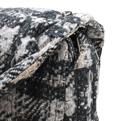 Chanel Gray Tweed Single Flap