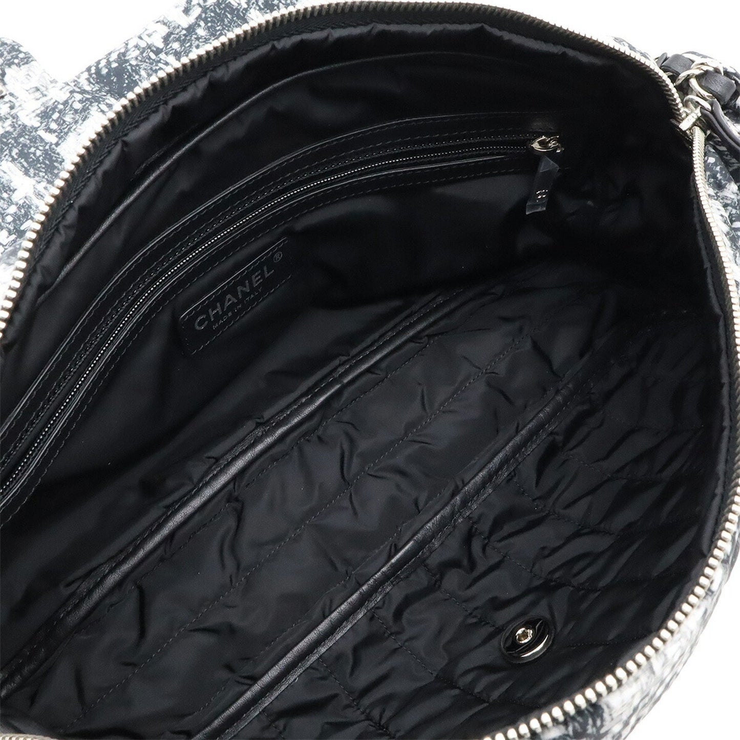 Chanel Gray Tweed Single Flap
