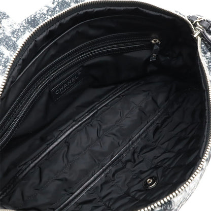 Chanel Gray Tweed Single Flap