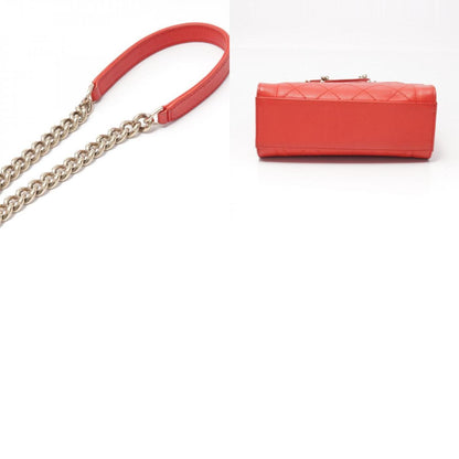 Chanel Red Leather Shoulder
