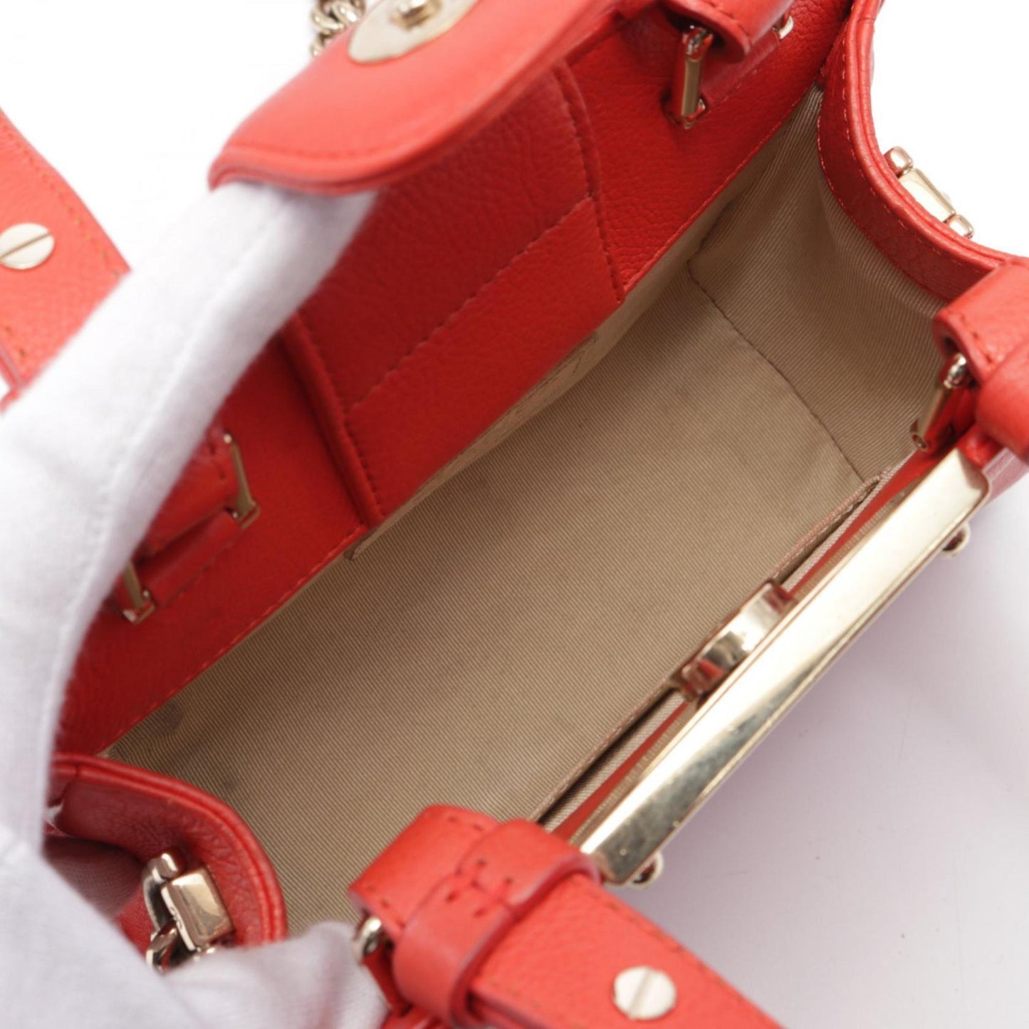 Chanel Red Leather Shoulder