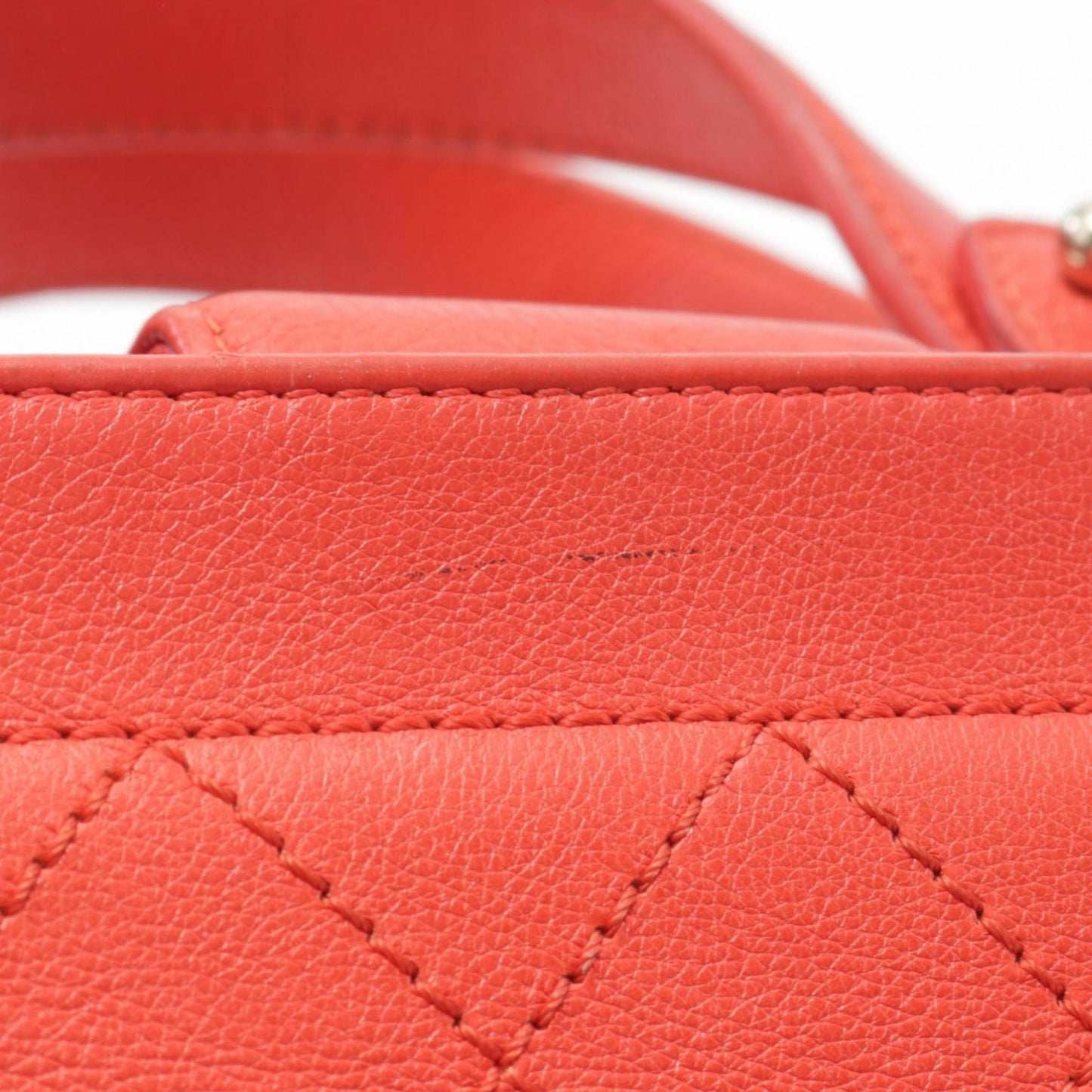 Chanel Red Leather Shoulder