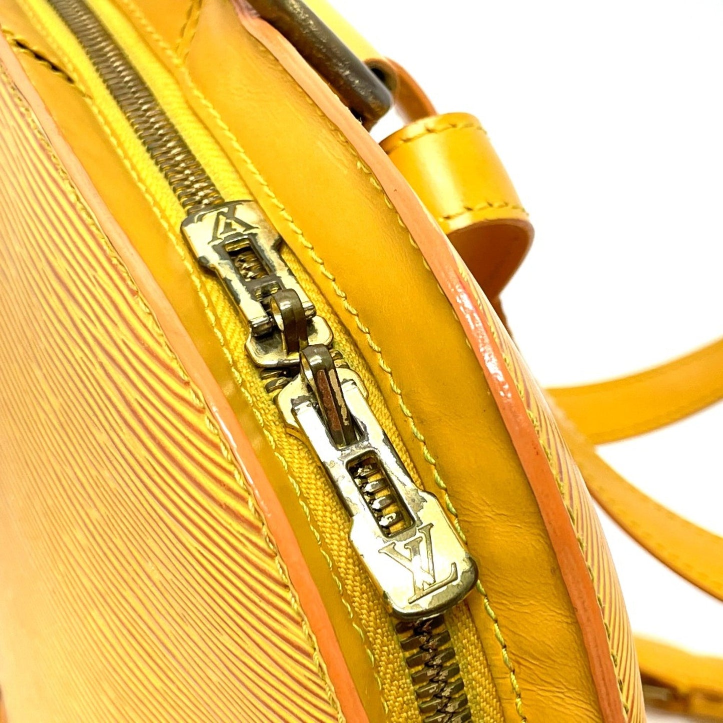 Louis Vuitton Yellow Leather Gobelins