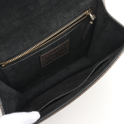 Valentino Garavani Brown Leather Glam Lock