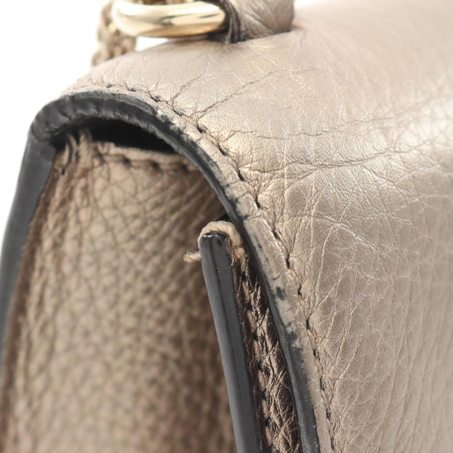 Valentino Garavani Brown Leather Glam Lock