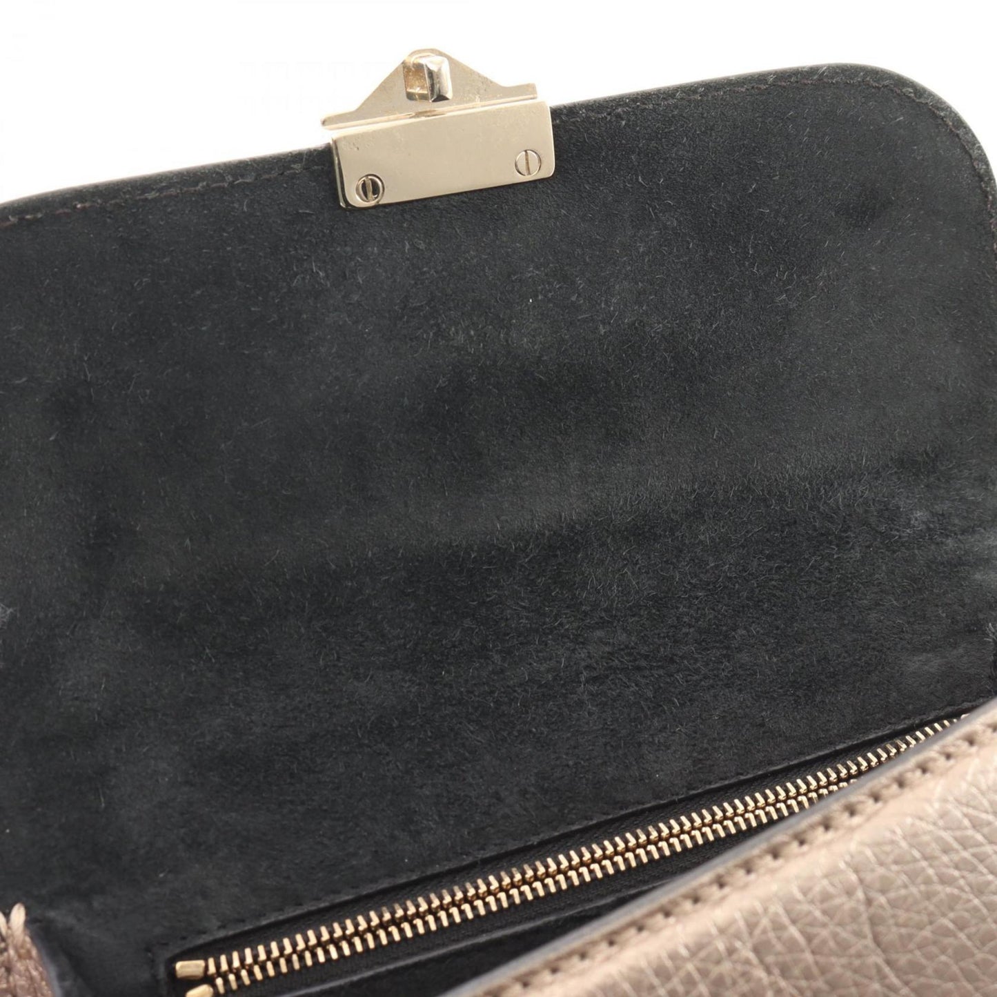 Valentino Garavani Brown Leather Glam Lock