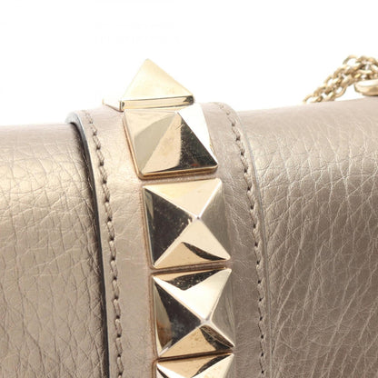Valentino Garavani Brown Leather Glam Lock