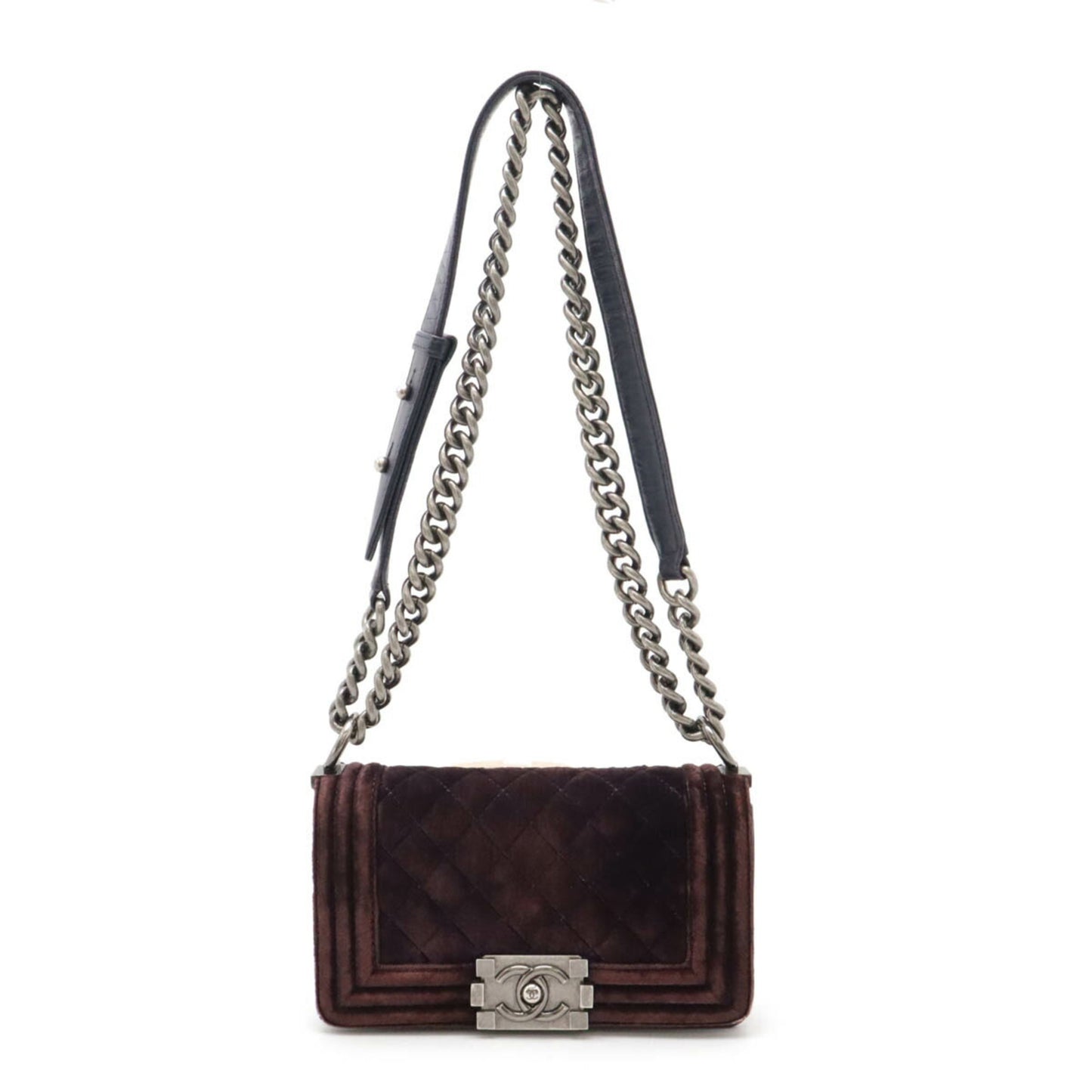 Chanel Purple Velvet Boy