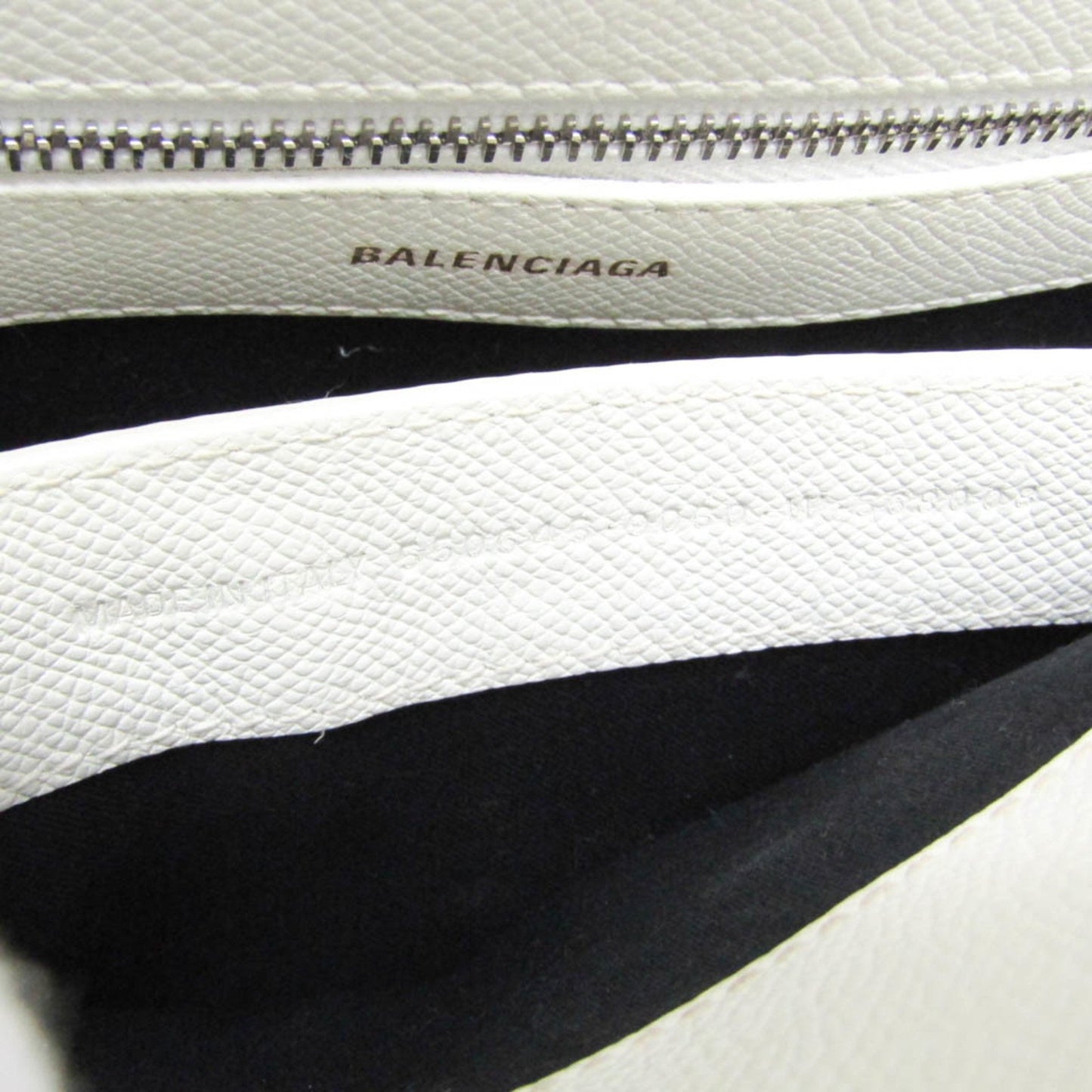 Balenciaga White Leather Ville Top Handle