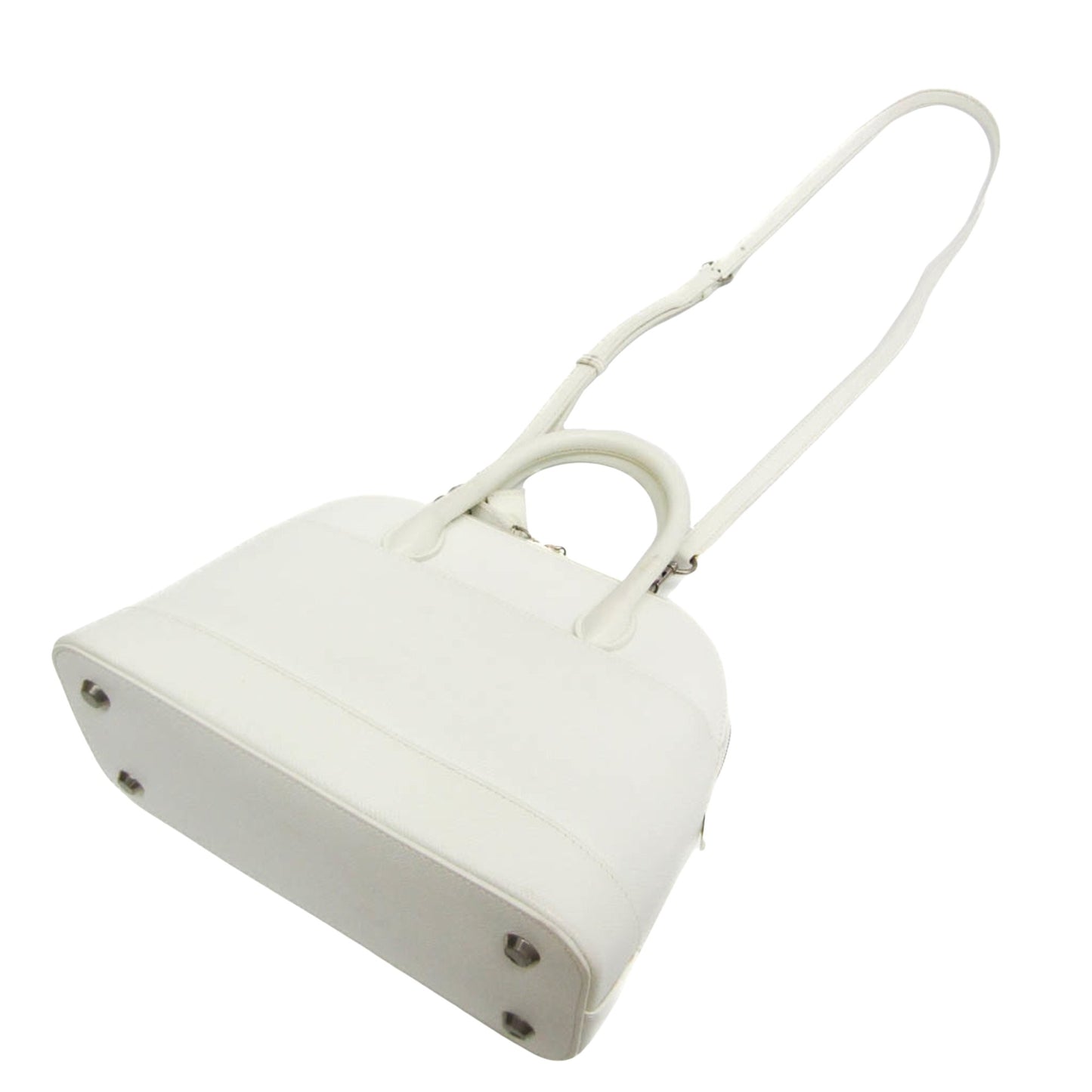 Balenciaga White Leather Ville Top Handle
