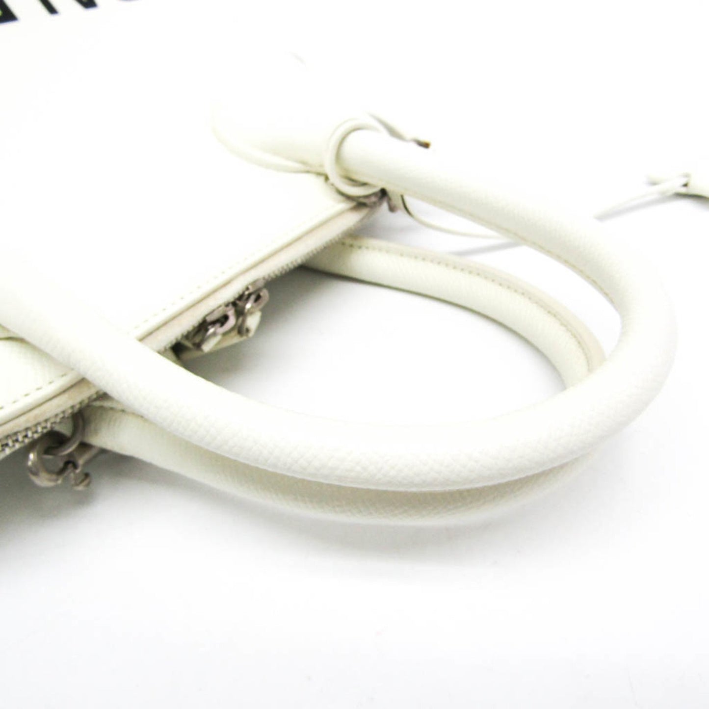 Balenciaga White Leather Ville Top Handle
