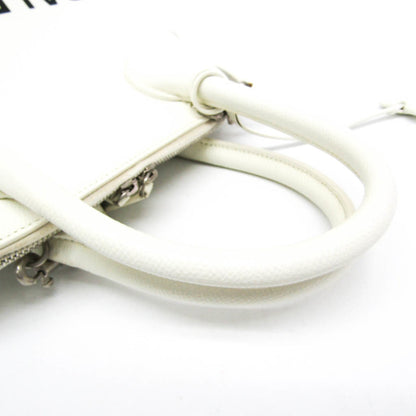 Balenciaga White Leather Ville Top Handle
