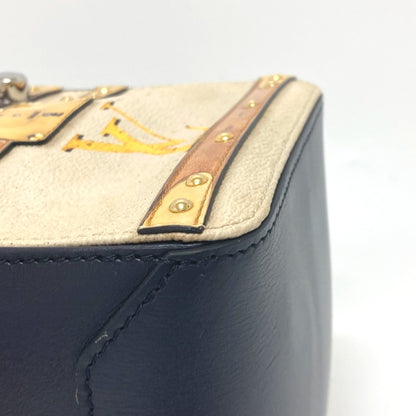 Louis Vuitton Black Leather Square Bag