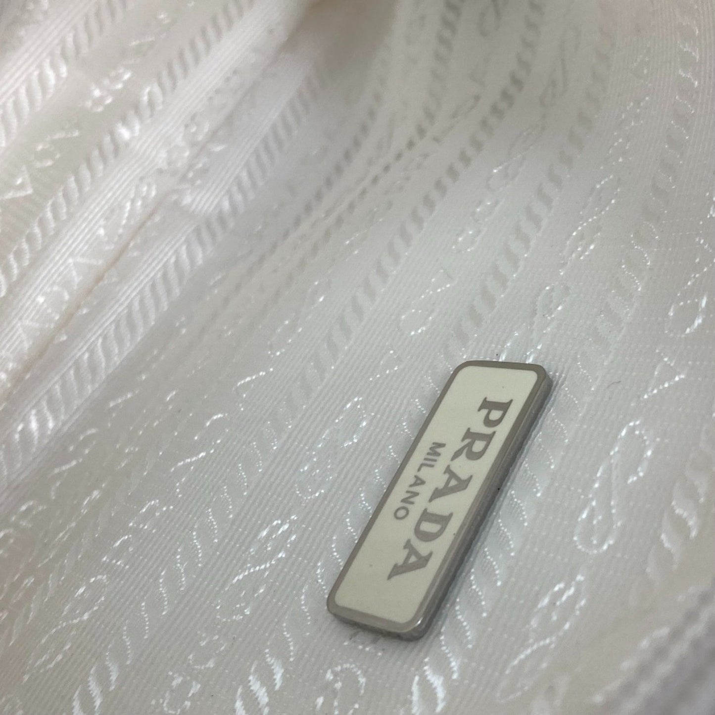 Prada White Synthetic Re-edition
