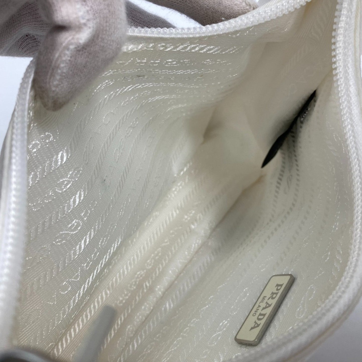 Prada White Synthetic Re-edition