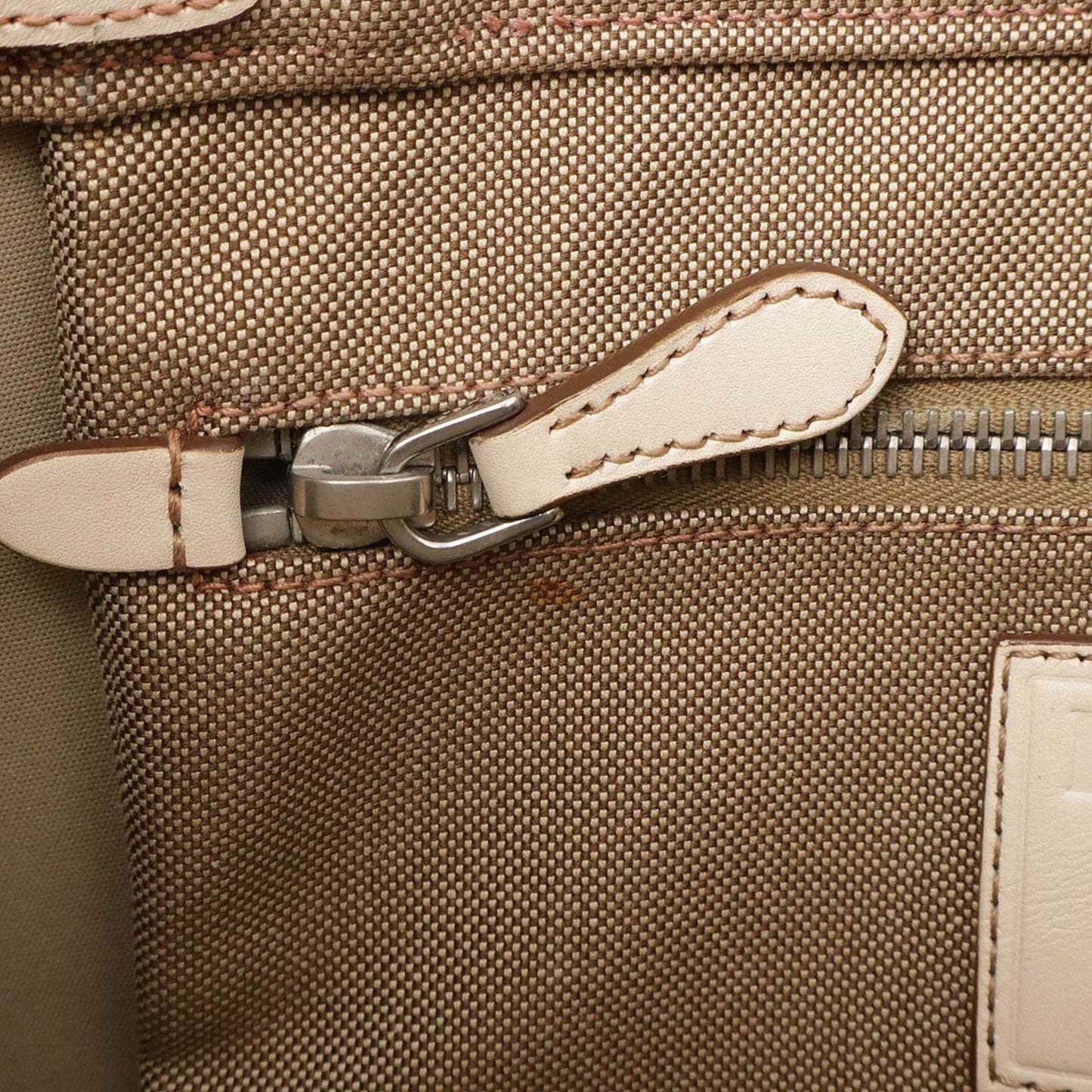 Prada Brown Canvas Canapa
