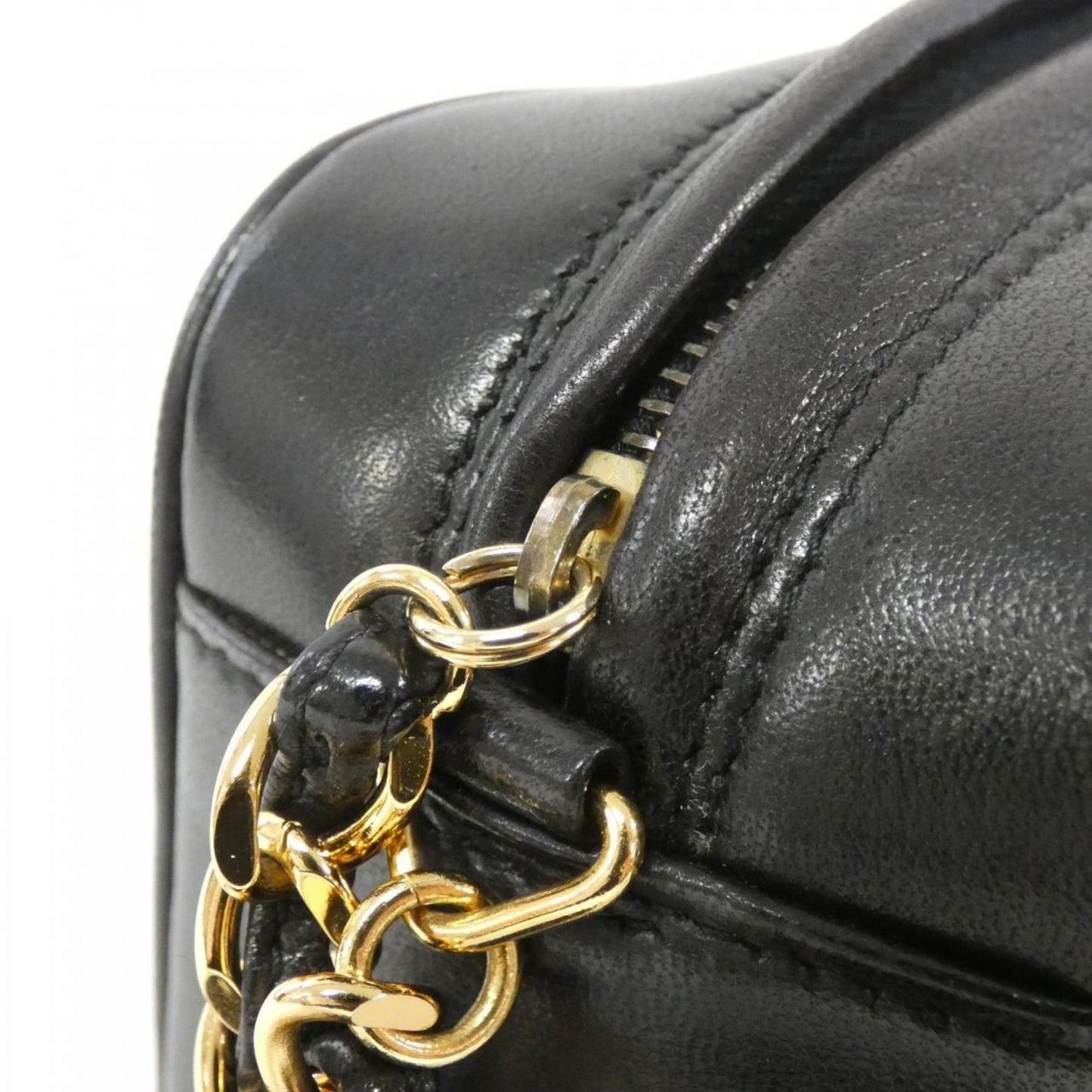 Chanel Black Leather Camera