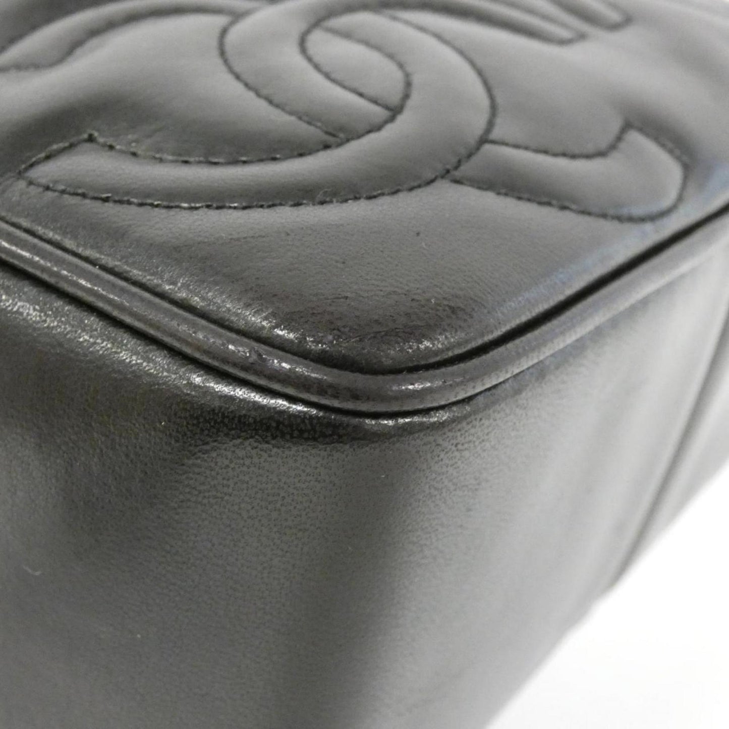 Chanel Black Leather Camera