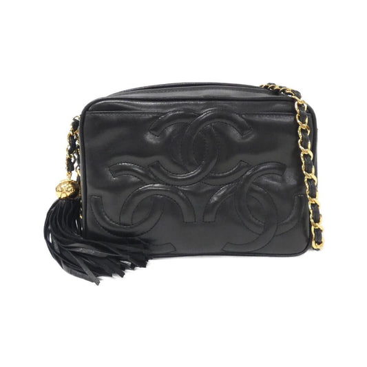 Chanel Black Leather Camera