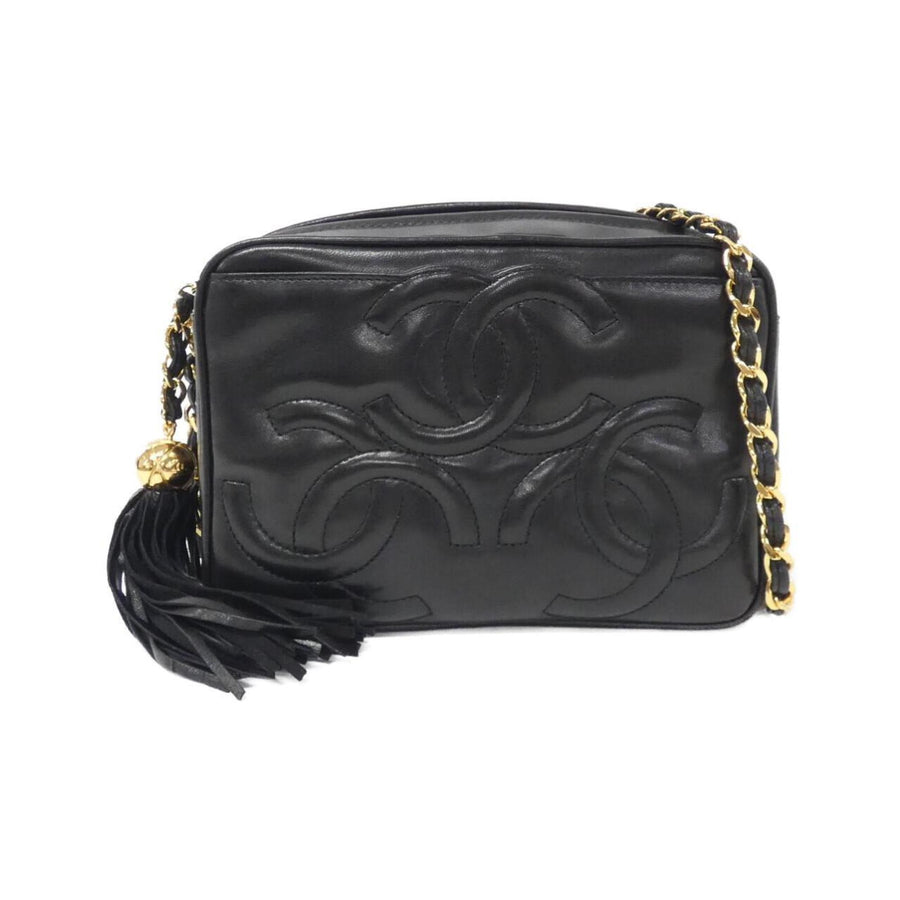 Chanel Black Leather Camera