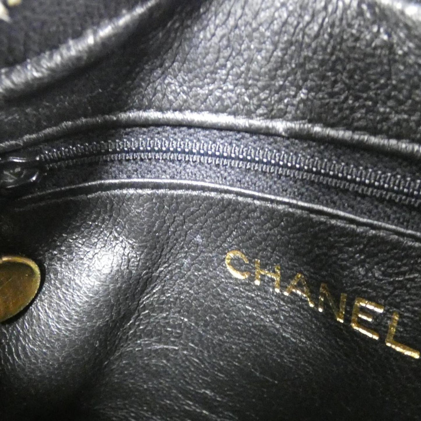 Chanel Black Leather Camera