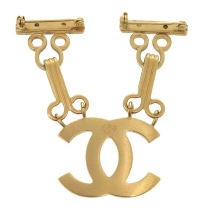 Chanel Gold Gold Plated Coco Mark