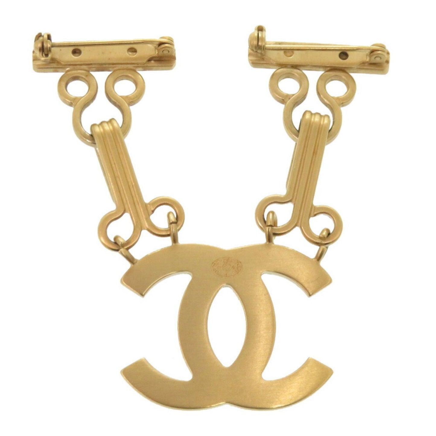 Chanel Gold Gold Plated Coco Mark