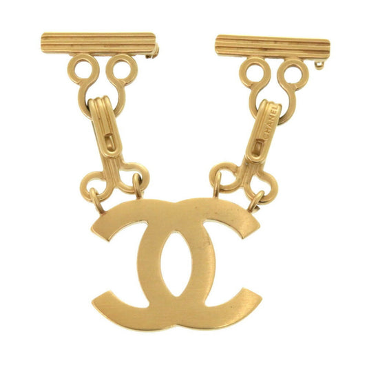 Chanel Gold Gold Plated Coco Mark