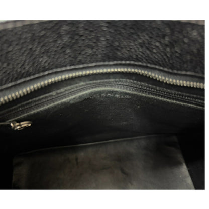 Chanel Black Leather Medaillon