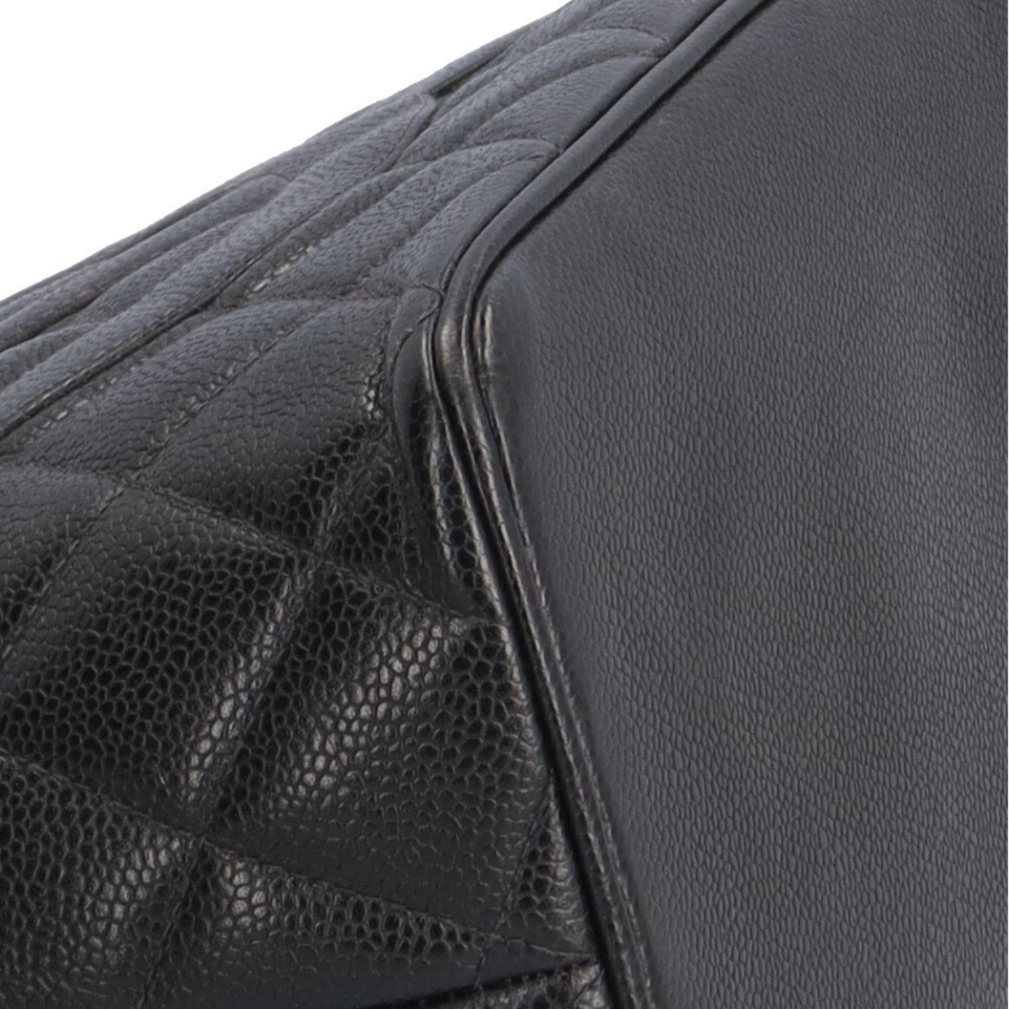 Chanel Black Leather Medaillon