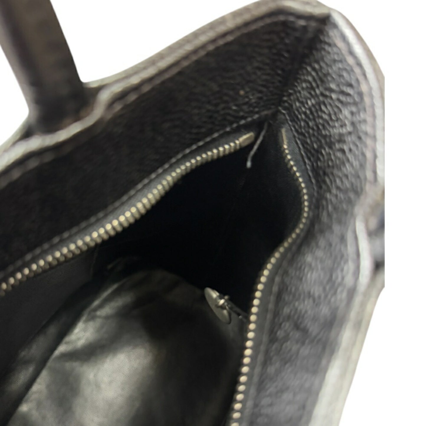 Chanel Black Leather Medaillon