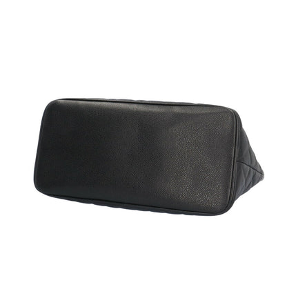 Chanel Black Leather Medaillon