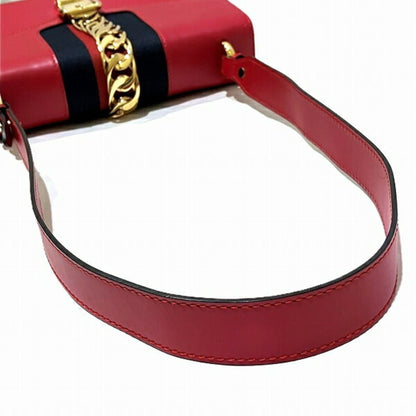 Gucci Red Leather Sylvie