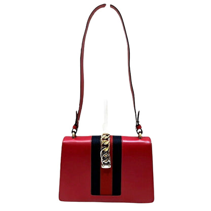Gucci Red Leather Sylvie