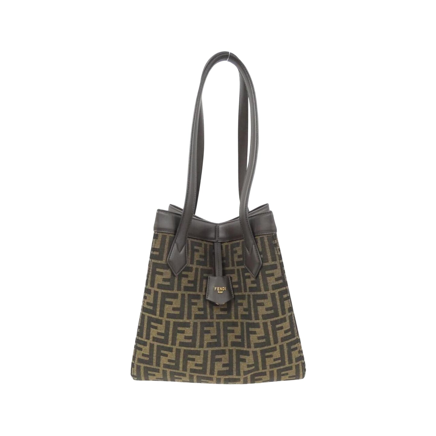 Fendi Brown Canvas Shoulder