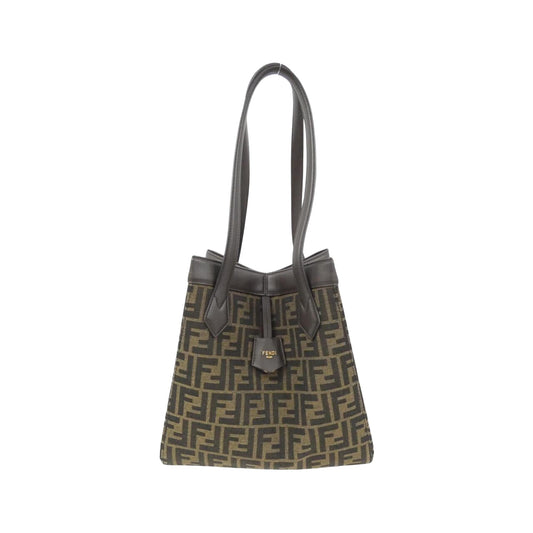 Fendi Brown Canvas Shoulder