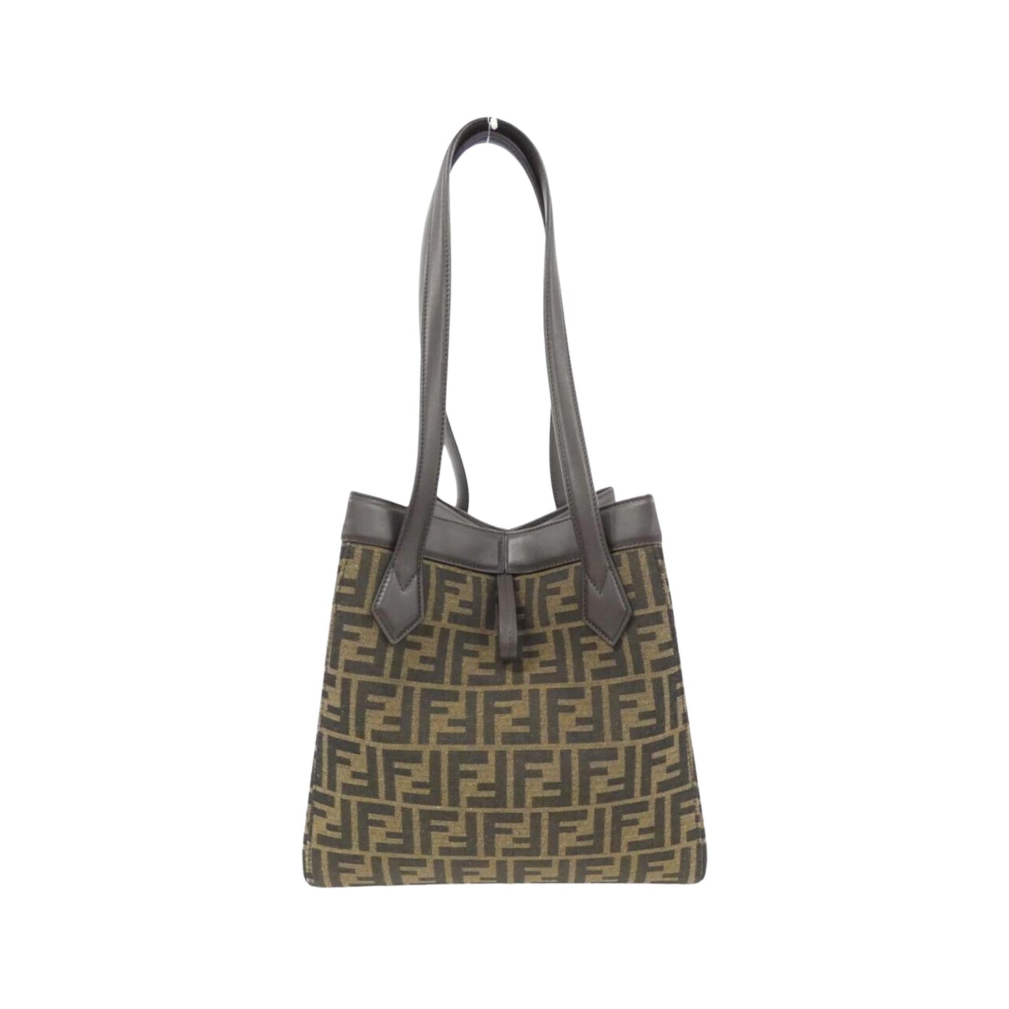 Fendi Brown Canvas Shoulder
