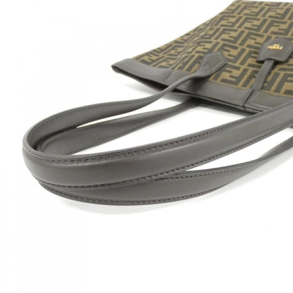 Fendi Brown Canvas Shoulder