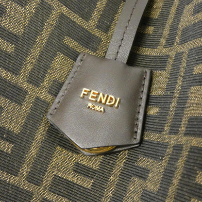 Fendi Brown Canvas Shoulder