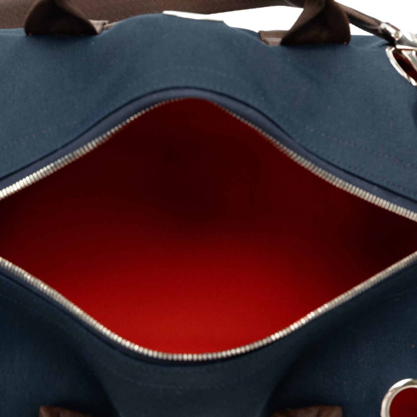 Hermès Blue Canvas Handbag