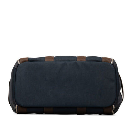 Hermès Blue Canvas Handbag