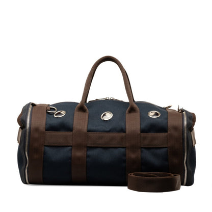 Hermès Blue Canvas Handbag
