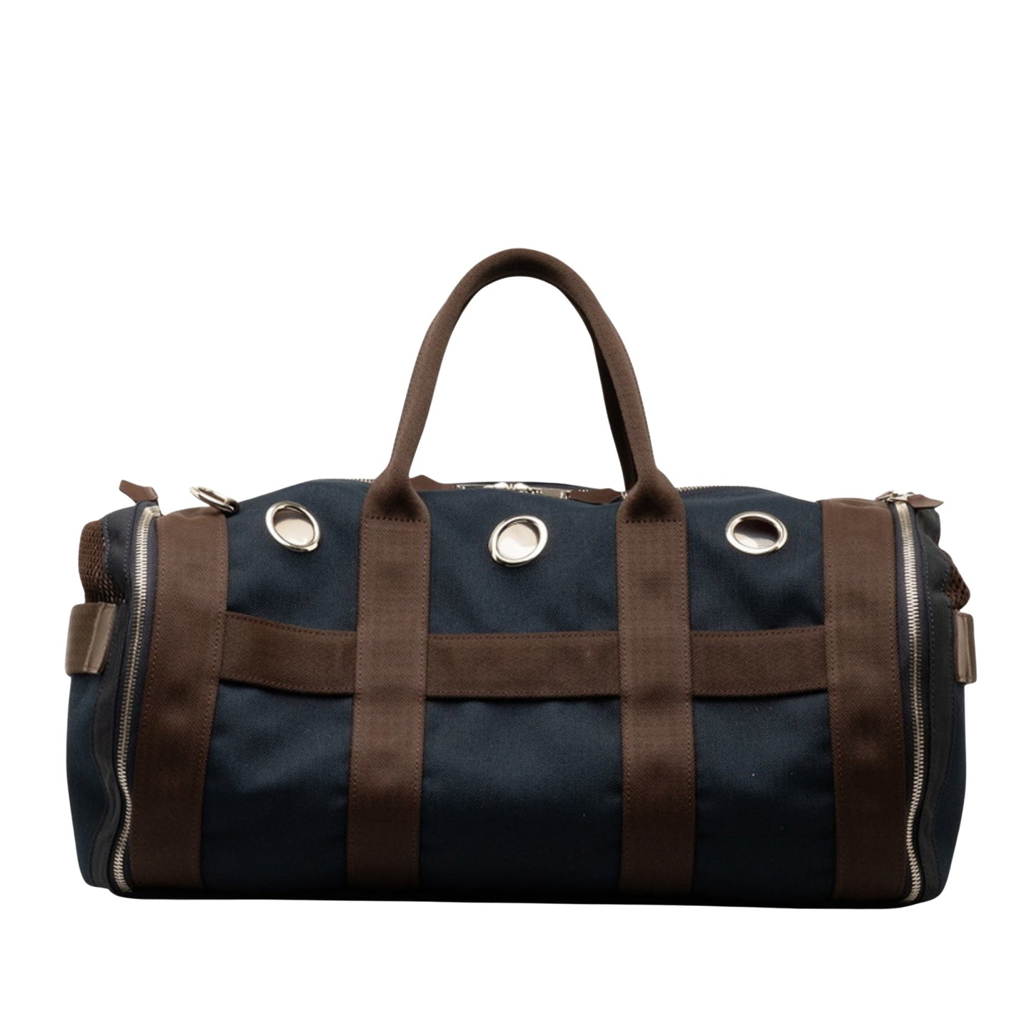 Hermès Blue Canvas Handbag