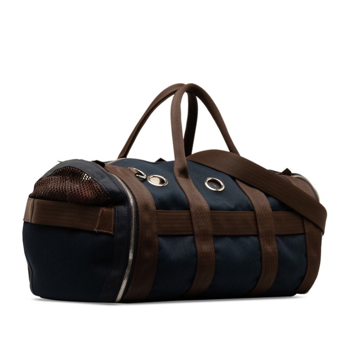 Hermès Blue Canvas Handbag