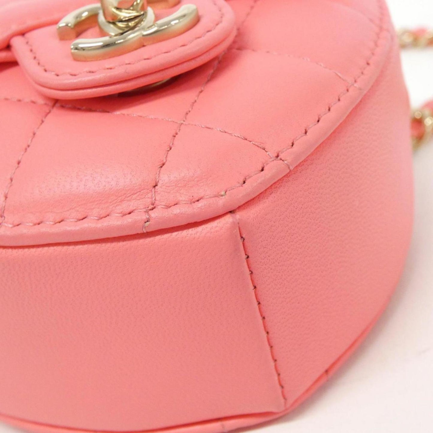 Chanel Pink Leather Shoulder