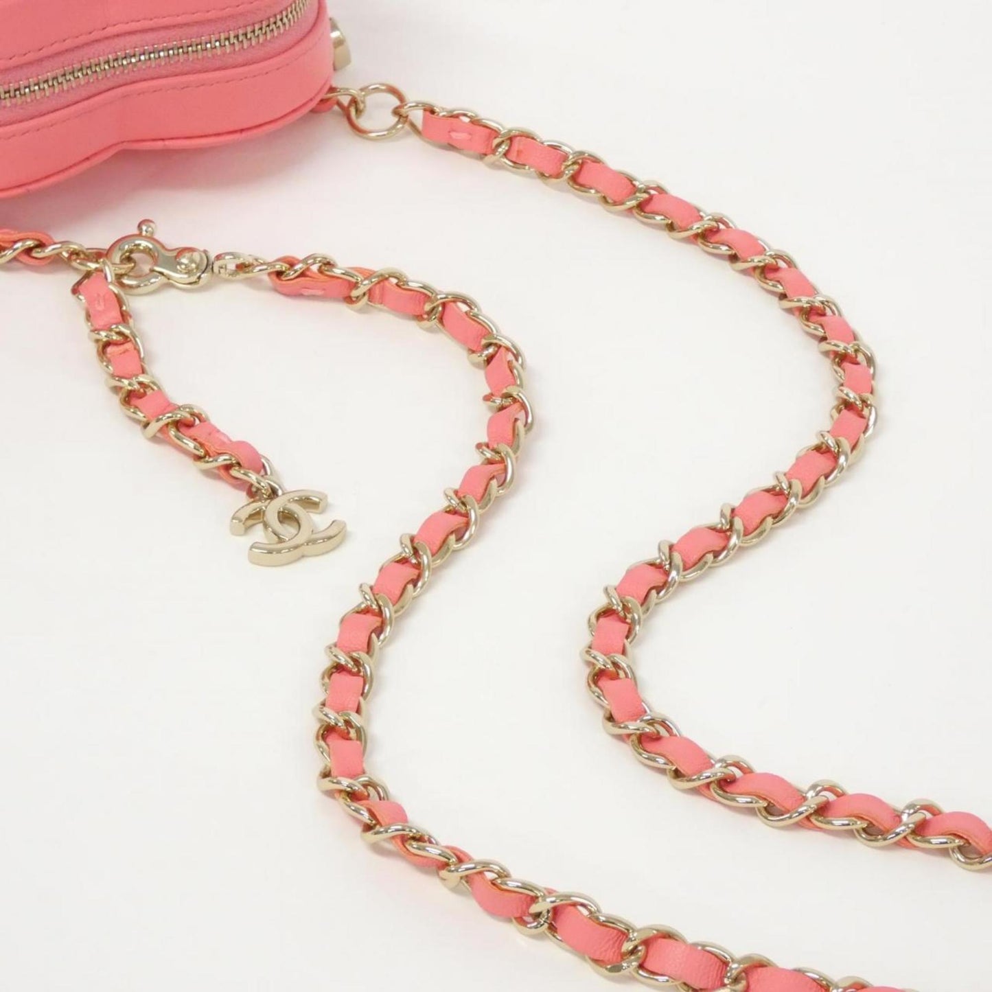 Chanel Pink Leather Shoulder