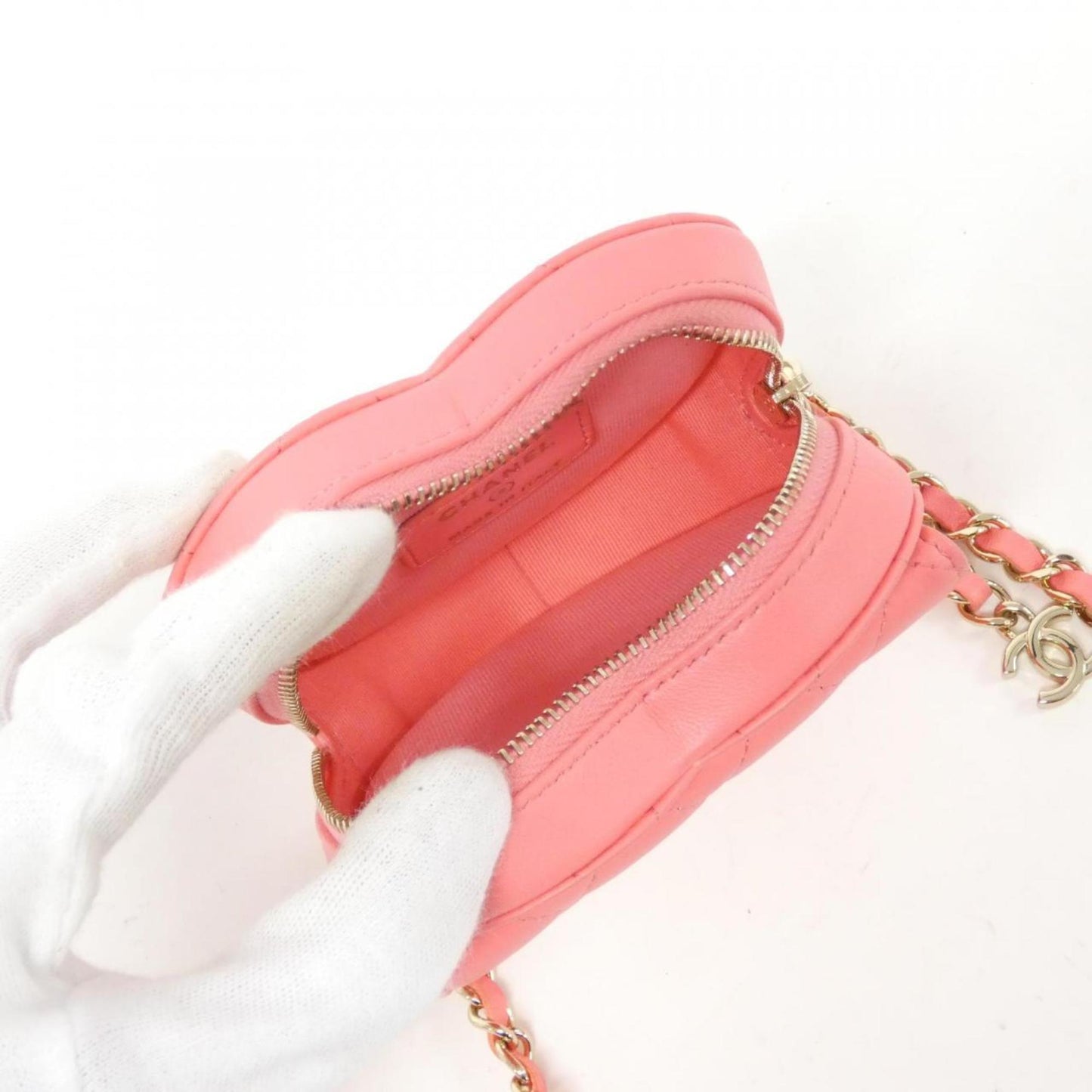 Chanel Pink Leather Shoulder
