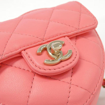 Chanel Pink Leather Shoulder