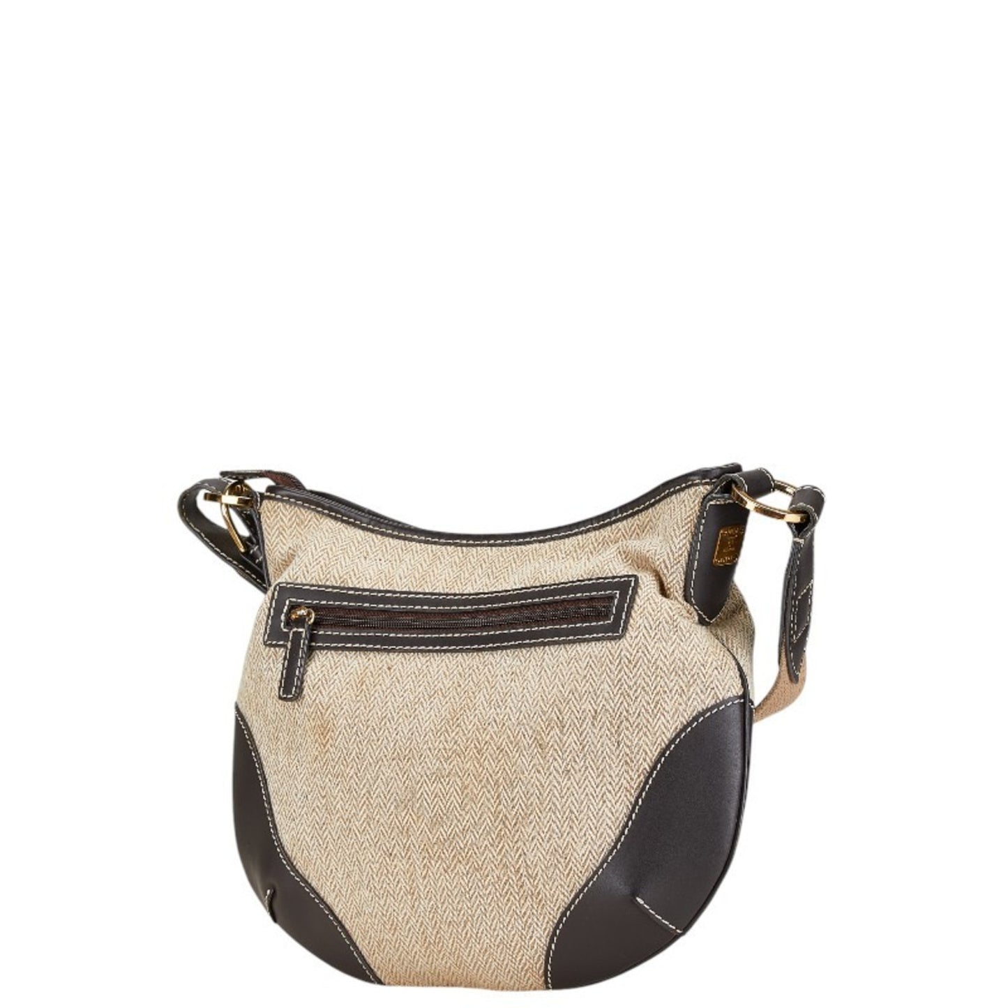 Mcm Brown Canvas Shoulder
